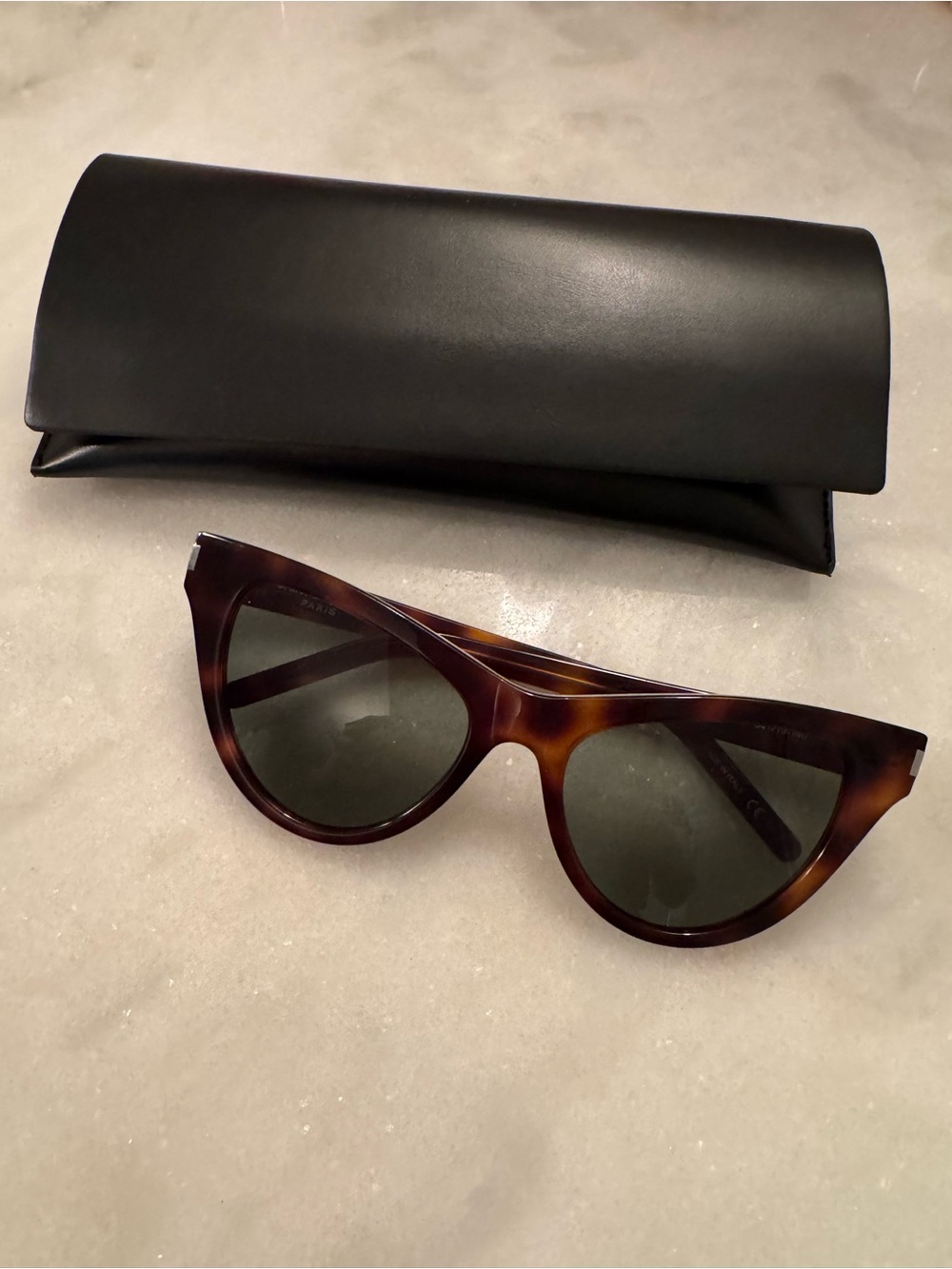 Saint Laurent Tortoiseshell Cat Eye Sunglasses